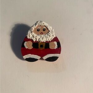 Santa Heart-Shaped Ornament